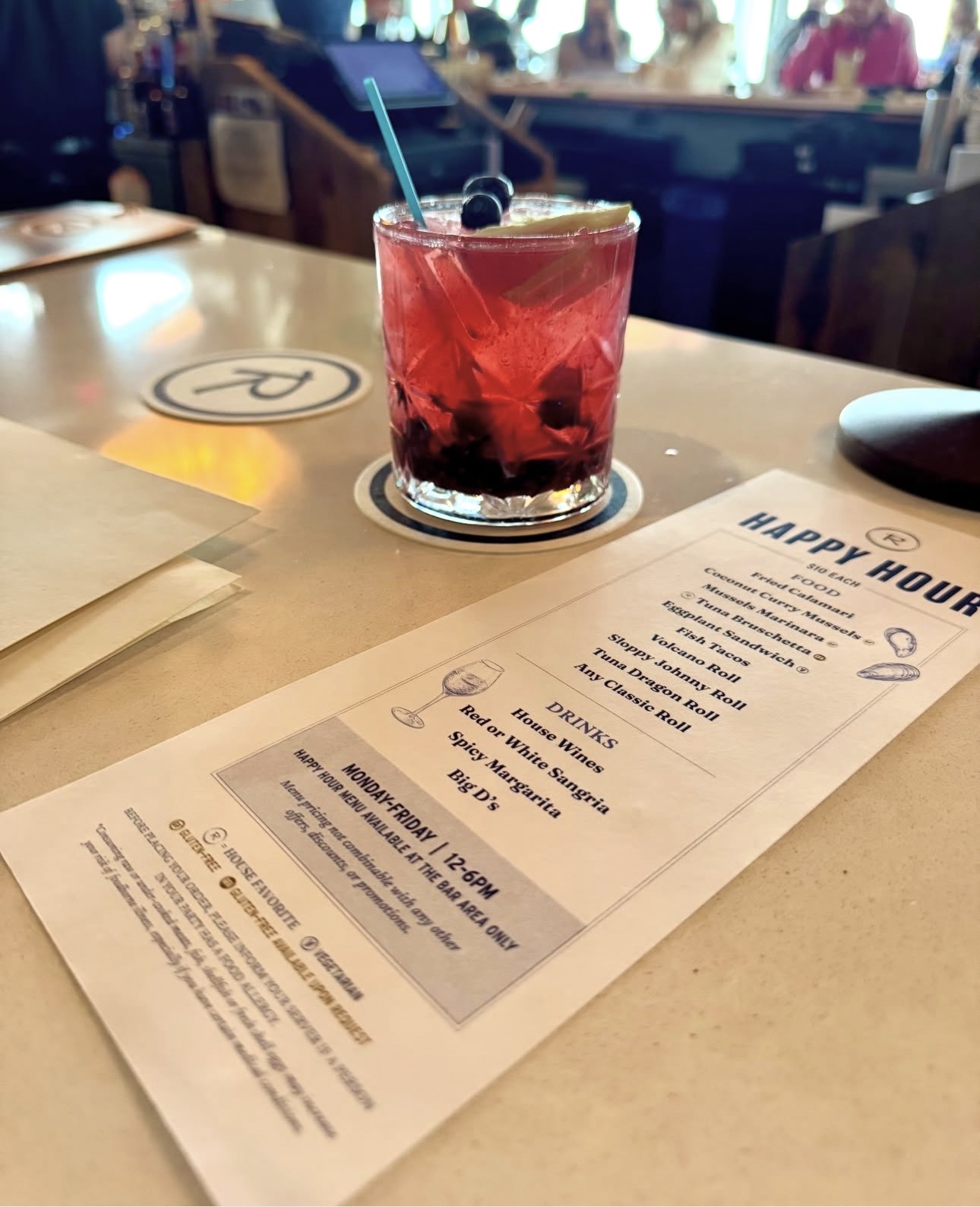 Happy Hour at Rooney's Oceanfront Restaurant