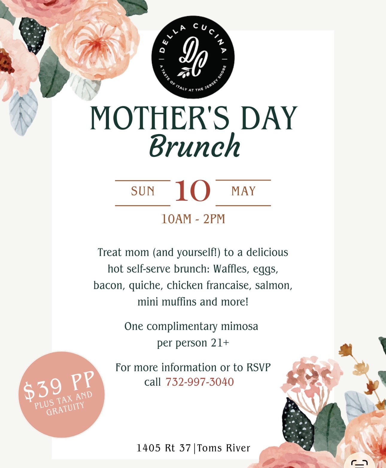 Celebrate Mom at Della Cucina this Mother's Day